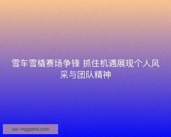 雪车雪橇赛场争锋 抓住机遇展现个人风采与团队精神 雪车雪橇赛场争锋 抓住机遇展现个人风采与团队精神